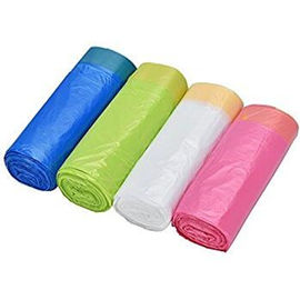 Sacs en plastique colorés biodégradables faits sur commande de poubelle de PLA de sacs de déchets de preuve de fuite