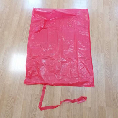 sacs solubles dans l'eau jetables rouges de la blanchisserie 200pcs avec la bande rouge